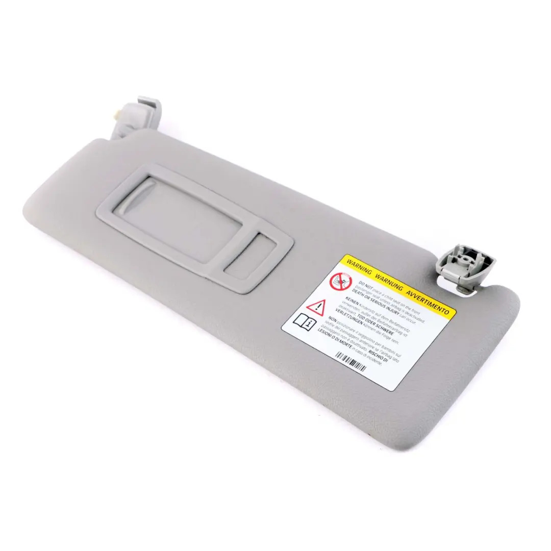 BMW F30 F31 Sonnenblendenspiegel links beleuchtet Everestgrau Grau Leder - SKU 7322291-2 - Teilenummer 7322291