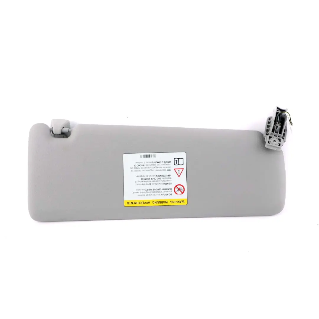 Sun Visor Mirror Left N/S Illuminated Everestgrau Grey Leather to BMW F30 F31 with Part number 7322291 BMW F30 F31 Sun Visor Mirror Left N/S Illuminated Everestgrau Grey Leather - SKU 7322291-2 - Part number 7322291