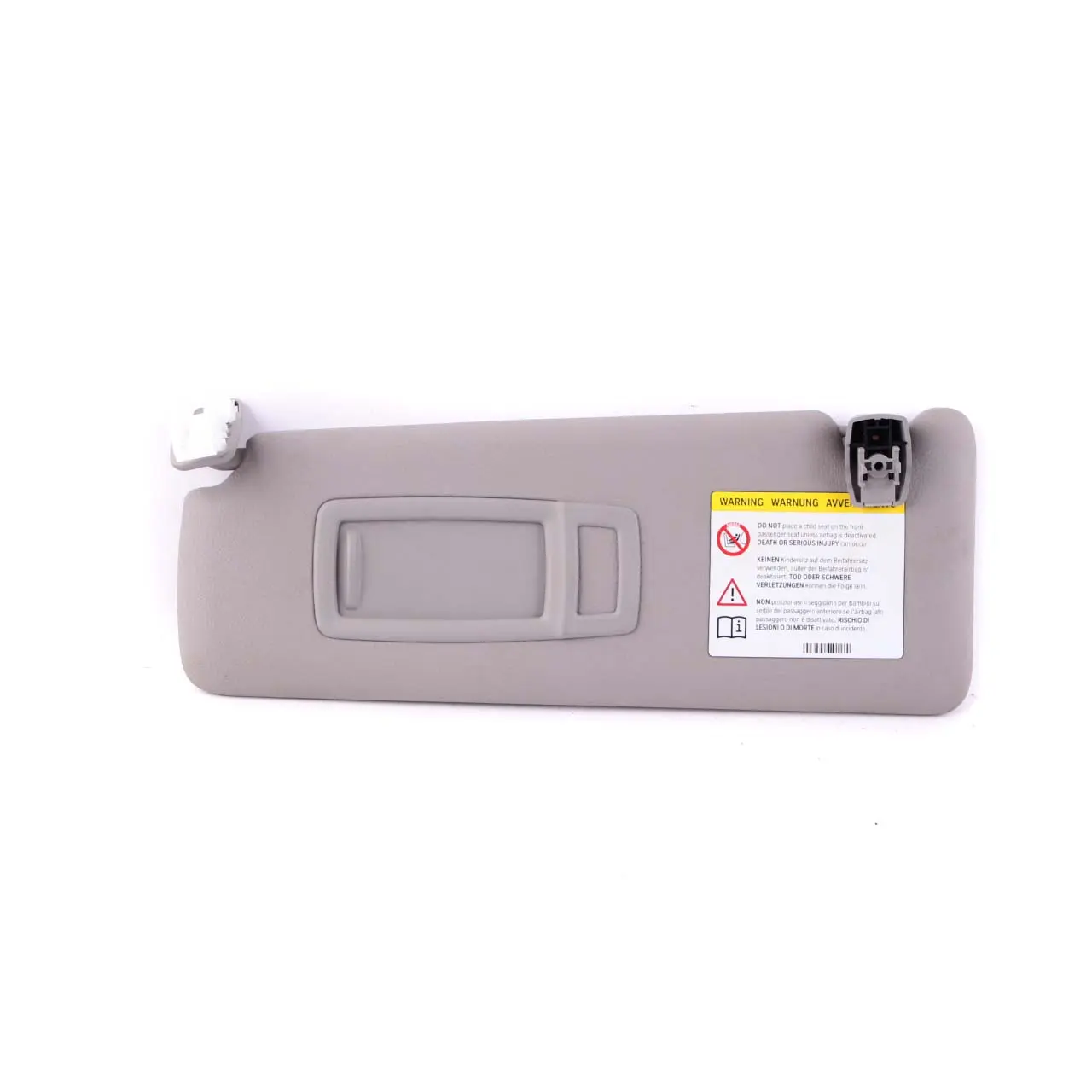 BMW F30 F31 Sun Visor Mirror Left N/S Everestgrau Grey Leather 7322291
