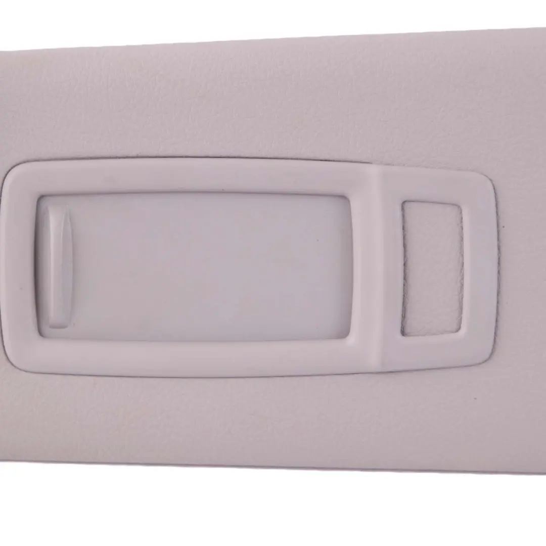 Specchietto parasole sinistro in pelle grigio Everestgrau per BMW F30 F31 3 con numero di parte 7322291 BMW F30 F31 3 Specchietto parasole sinistro in pelle grigio Everestgrau - SKU 7322291-3 - Numero di parte 7322291