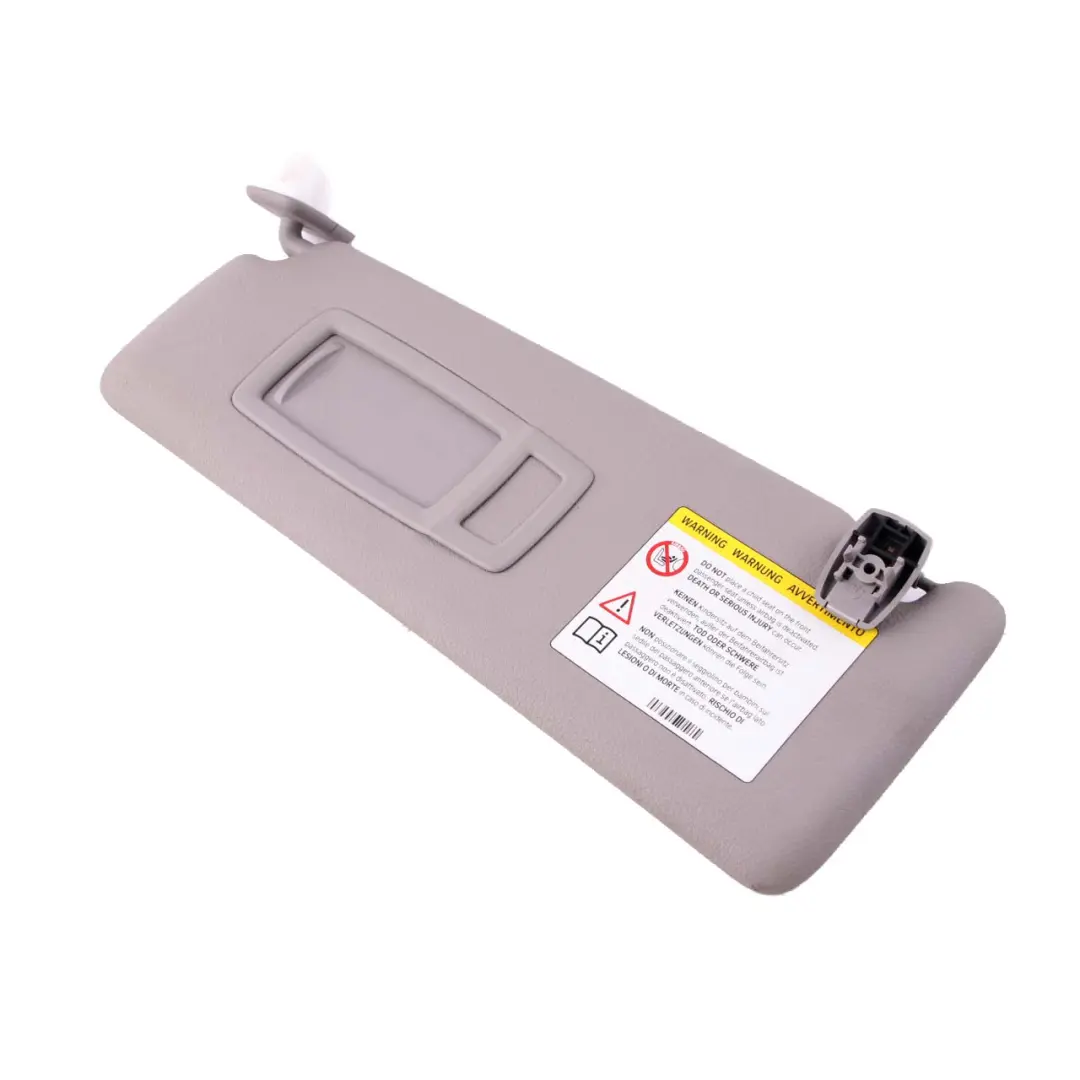 BMW F30 F31 Sun Visor Mirror Left N/S Everestgrau Grey Leather - SKU 7322291-3 - Part number 7322291