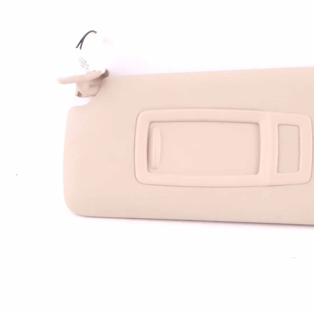 Sun Visor BMW F30 F31 F32 Mirror Illuminated Left N/S Trim Panel Oyster to with Part number 7322293 Sun Visor BMW F30 F31 F32 Mirror Illuminated Left N/S Trim Panel Oyster - SKU 7322293-1 - Part number 7322293