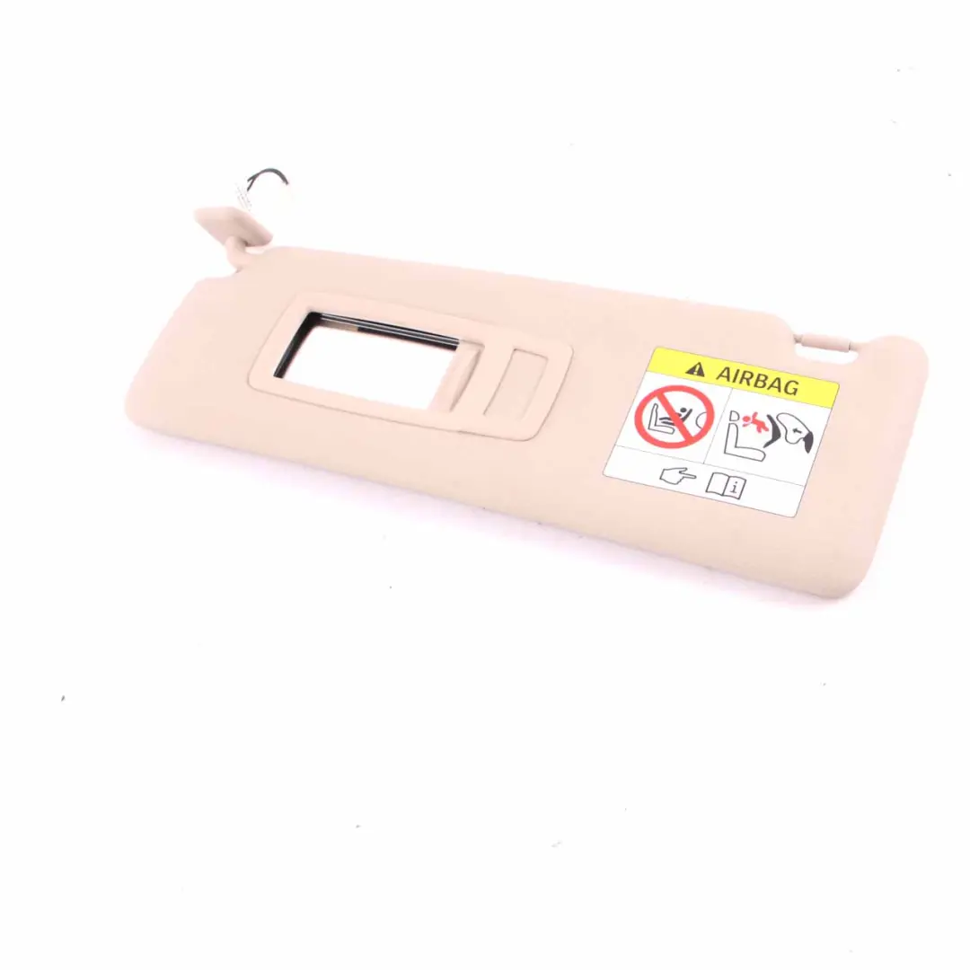 Sun Visor BMW F30 F31 F32 Mirror Illuminated Left N/S Trim Panel Oyster to with Part number 7322293 Sun Visor BMW F30 F31 F32 Mirror Illuminated Left N/S Trim Panel Oyster - SKU 7322293-1 - Part number 7322293