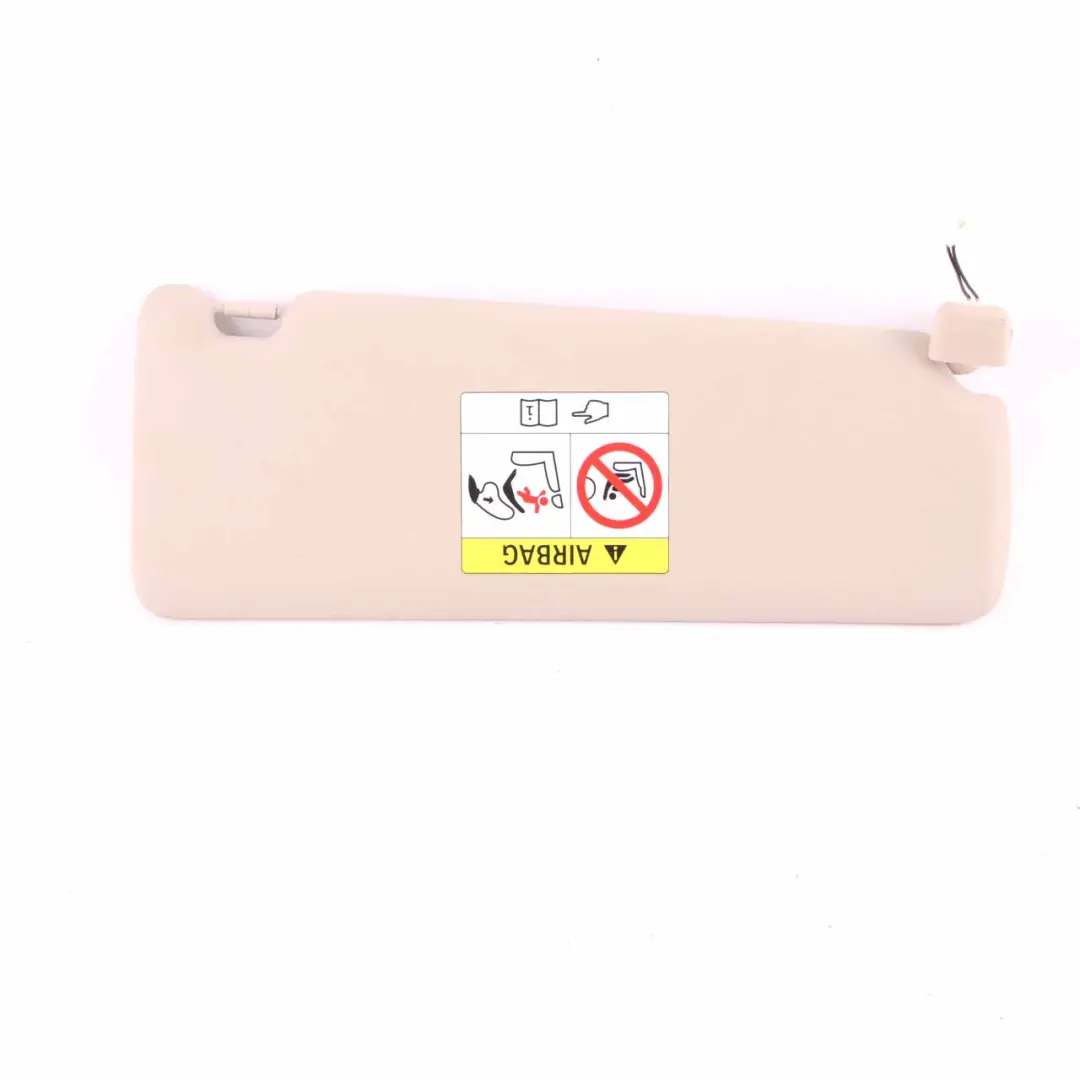 Sun Visor BMW F30 F31 F32 Mirror Illuminated Left N/S Trim Panel Oyster to with Part number 7322293 Sun Visor BMW F30 F31 F32 Mirror Illuminated Left N/S Trim Panel Oyster - SKU 7322293-1 - Part number 7322293