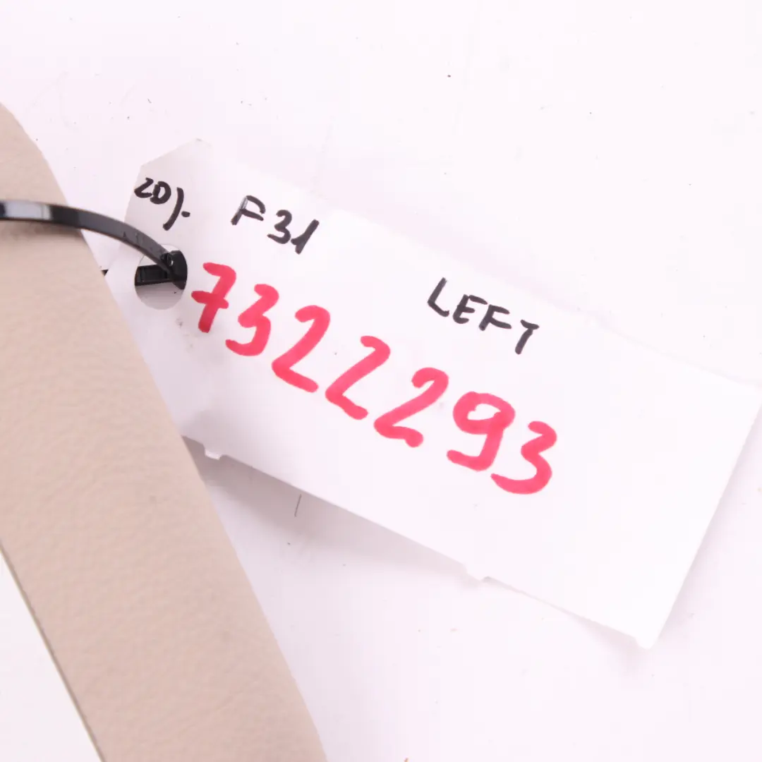 Sun Visor Mirror Illuminated Left N/S Oyster to BMW F30 F31 LCI with Part number 7322293 BMW F30 F31 LCI Sun Visor Mirror Illuminated Left N/S Oyster - SKU 7322293 - Part number 7322293