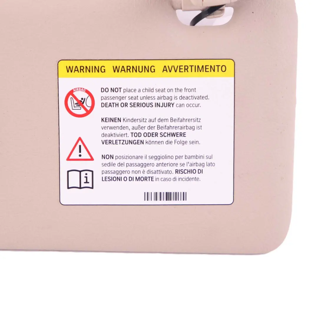 BMW F30 F31 Osłona Przeciwsłoneczna Daszek Lewa - SKU 7322293 - Numer Części 7322293