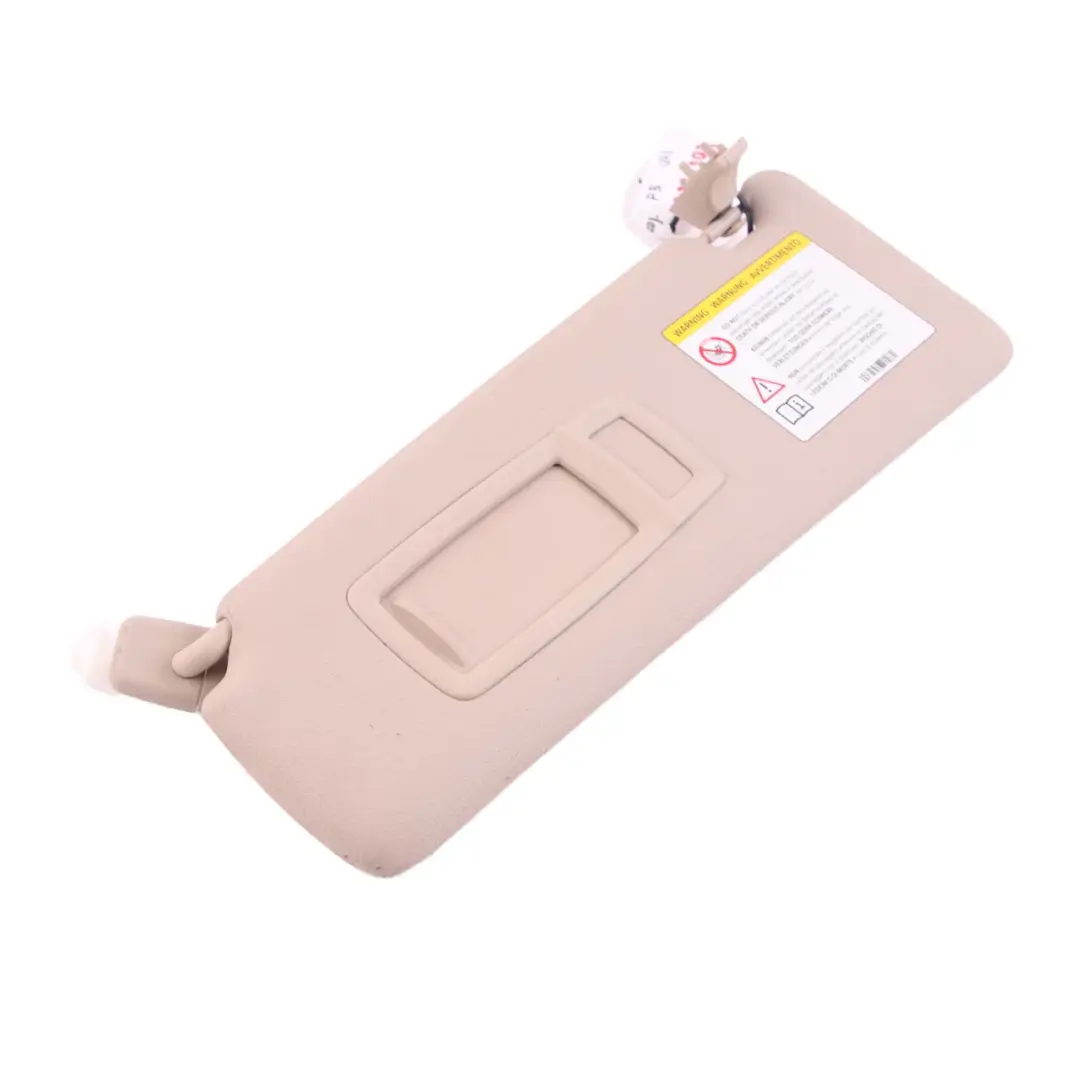 Sun Visor Mirror Illuminated Left N/S Oyster to BMW F30 F31 LCI with Part number 7322293 BMW F30 F31 LCI Sun Visor Mirror Illuminated Left N/S Oyster - SKU 7322293 - Part number 7322293