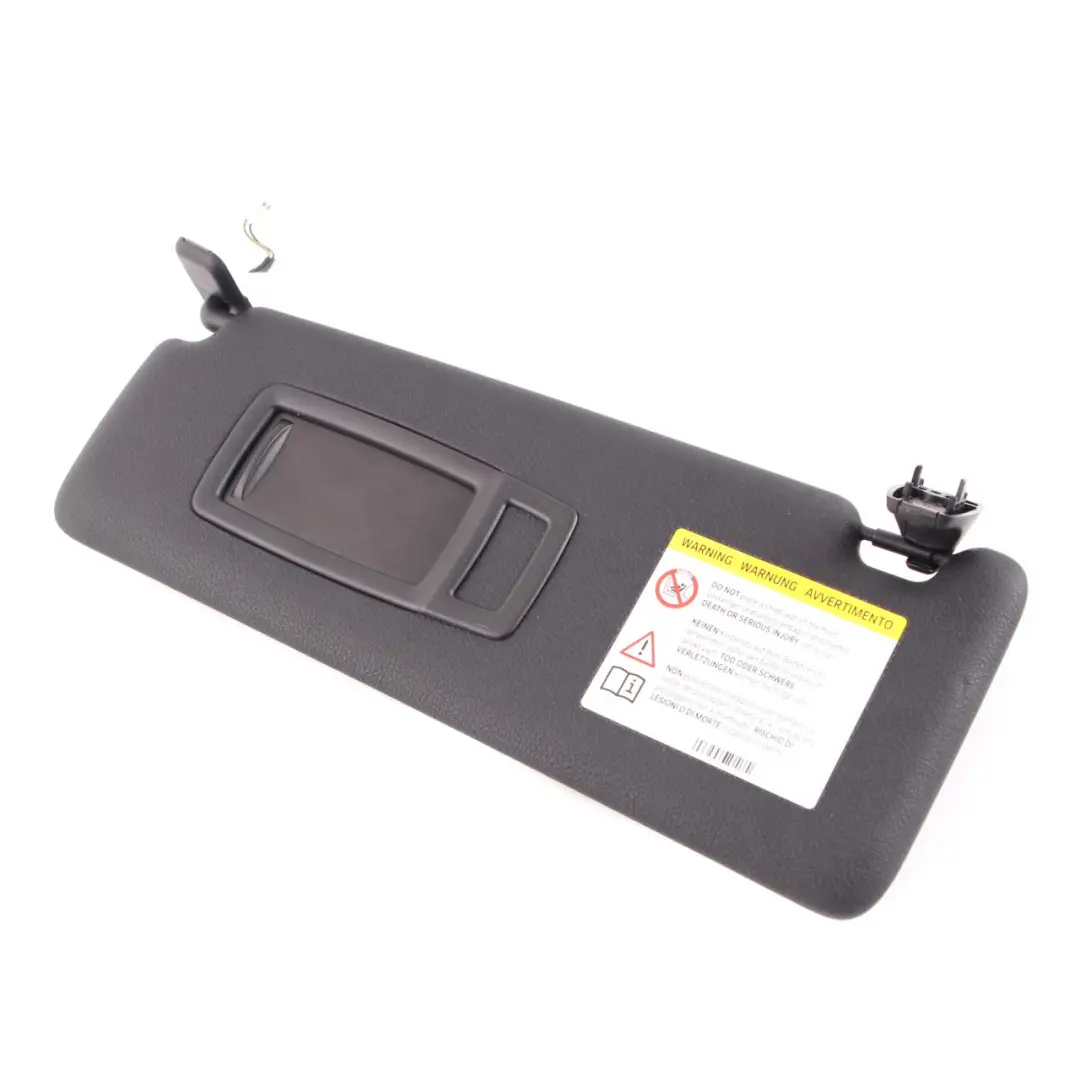  Sun Visor BMW F30 F31 LCI Mirror Illuminated Left N/S Black - SKU 7322295 - Part number 7322295