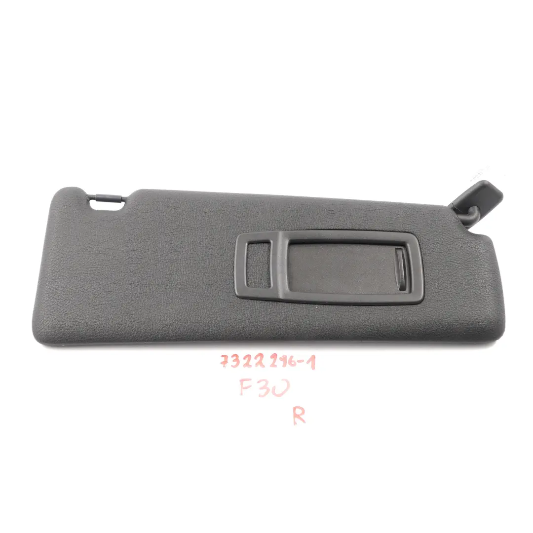 Specchio Parasole Illuminato Destro Nero per BMW F30 F31 con numero di parte 7322296 BMW F30 F31 Specchio Parasole Illuminato Destro Nero - SKU 7322296-1 - Numero di parte 7322296