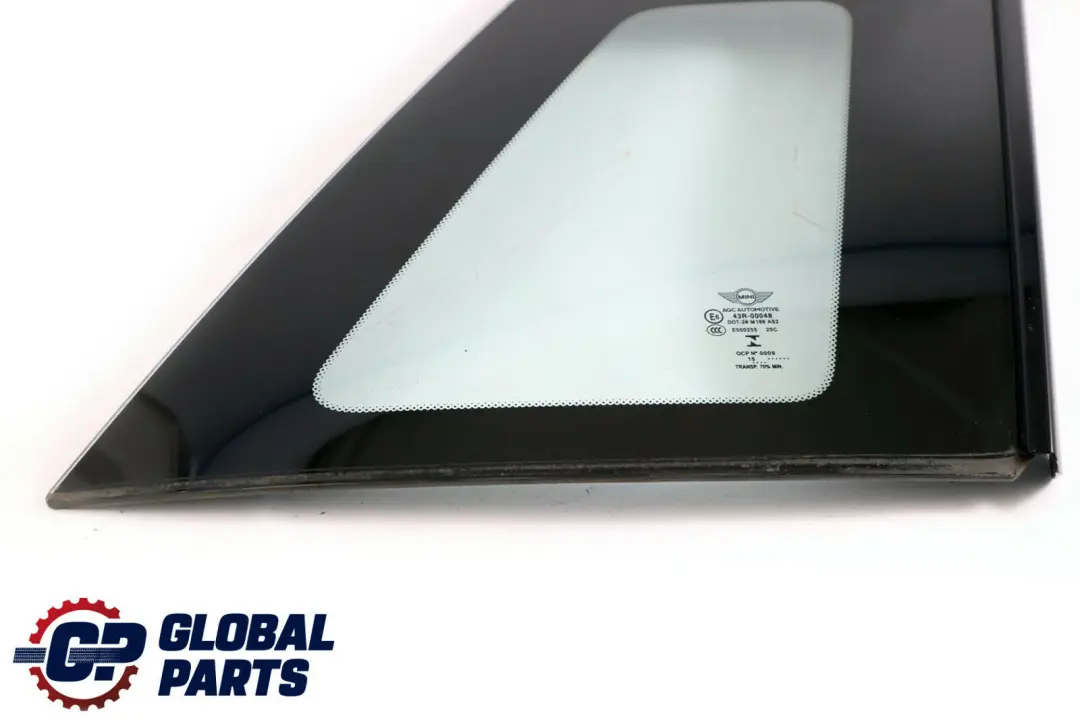 Right O/S Driver Quarter Door Side Window Glass AS2 to Mini Cooper F55 Rear with Part number 7322450 Mini Cooper F55 Rear Right O/S Driver Quarter Door Side Window Glass AS2 - SKU 7322450 - Part number 7322450