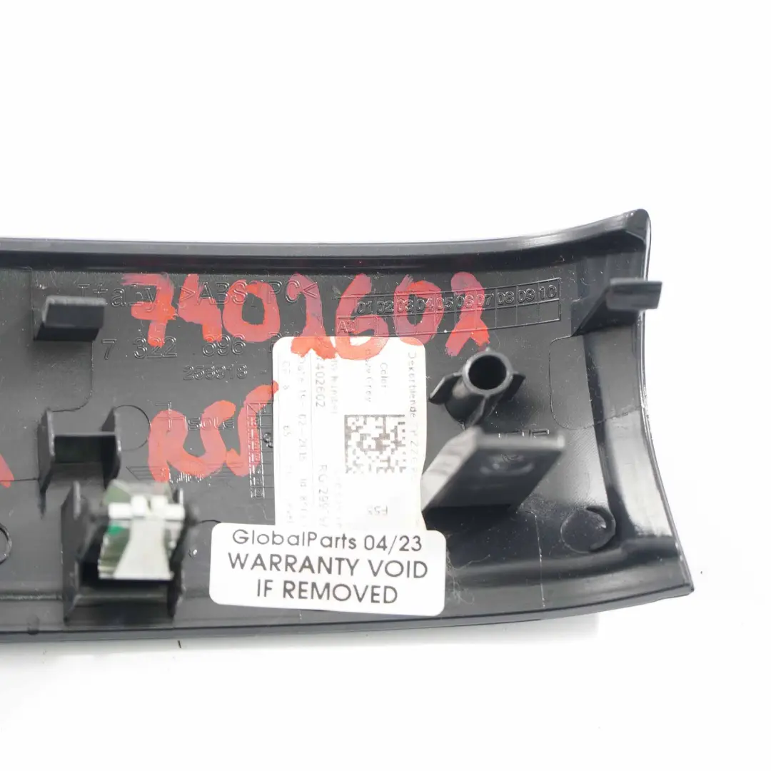 Mini F55 Door Handle Interior Trim Cover Rear Right O/S Piano Black - SKU 7322696 - Part number 7322696