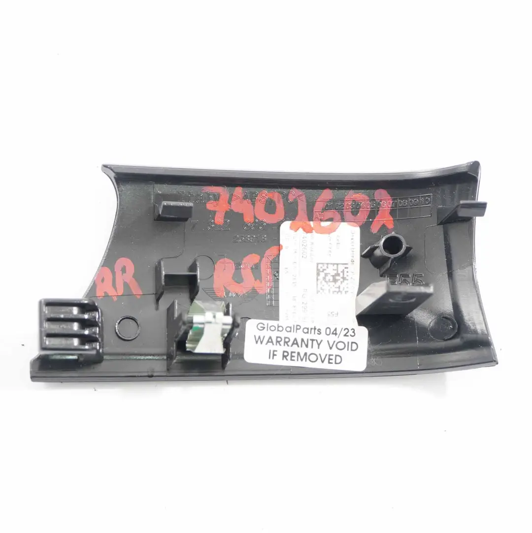 Mini F55 Maniglia porta Rivestimento posteriore destro Piano Nero - SKU 7322696 - Numero di parte 7322696