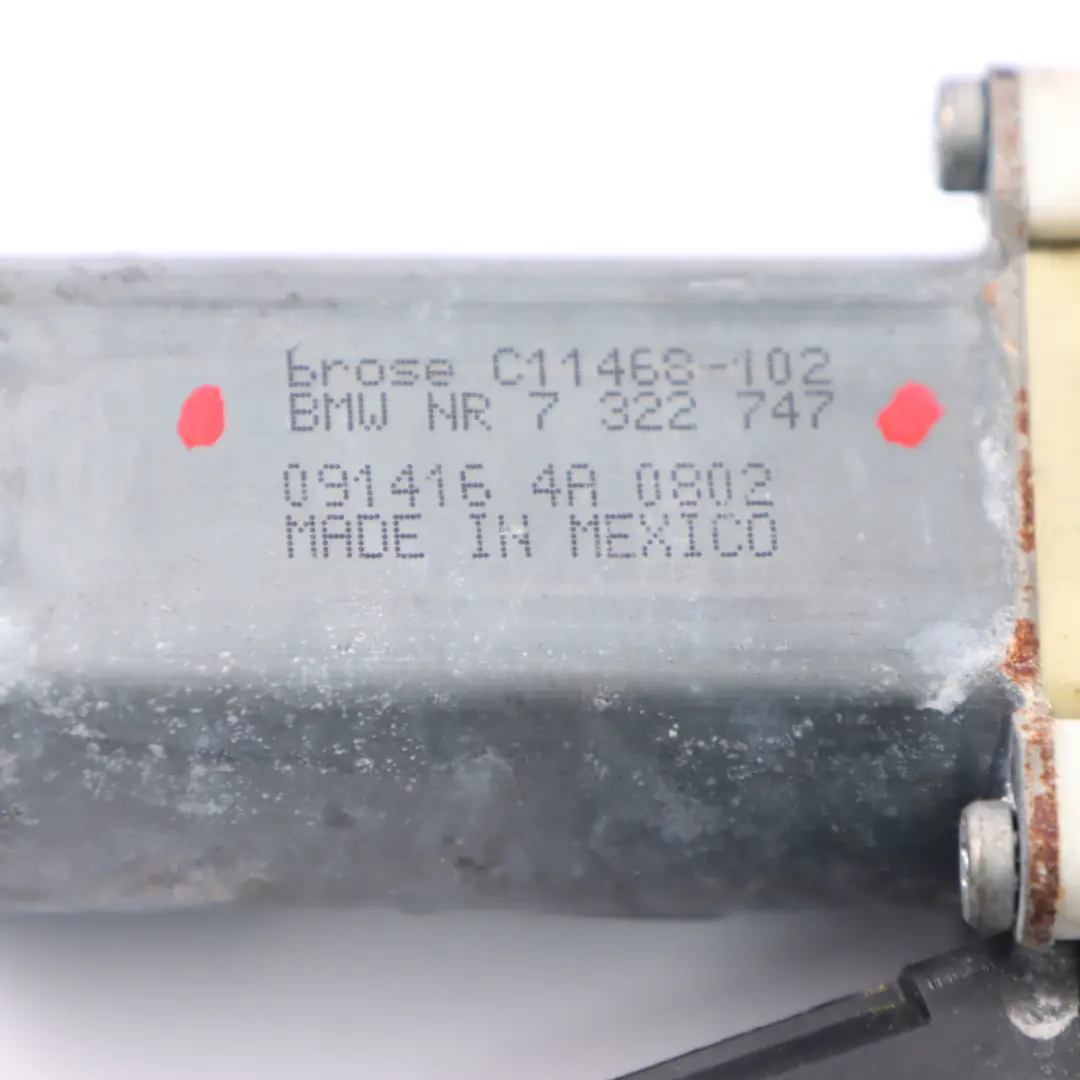 Motor BMW X4 F26 X3 F25 Delantero Trasero Izquierdo Elevalunas Motor Actuador - SKU 7322747 - Número de pieza 7322747