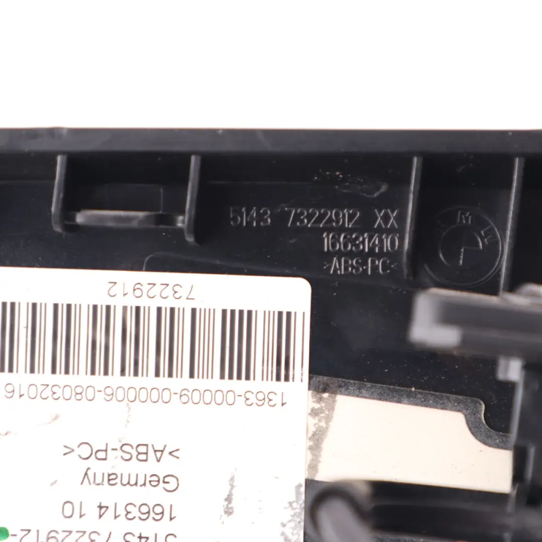 Right O/S Side Lateral Trim Panel Upper Cover Black to BMW F23 Cabrio Rear with Part number 7322912 BMW F23 Cabrio Rear Right O/S Side Lateral Trim Panel Upper Cover Black - SKU 7322912-1 - Part number 7322912