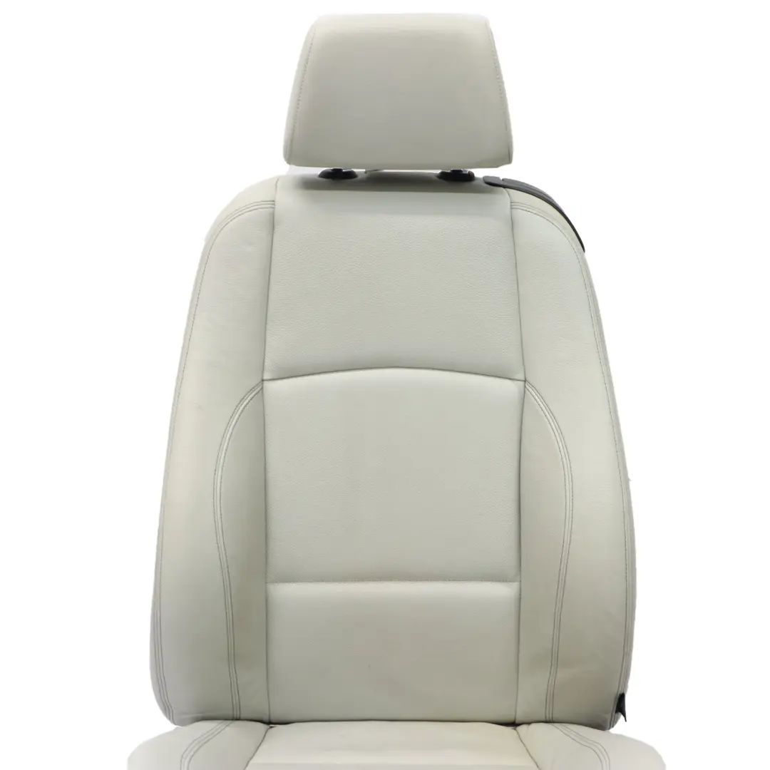 Siège avant M Sport gauche Cuir Boston Perl Gris Contrast Bleu pour BMW E88 à propos du numéro de pièce 7323009 BMW E88 Siège avant M Sport gauche Cuir Boston Perl Gris Contrast Bleu - SKU 7323009 - Numéro de pièce 7323009