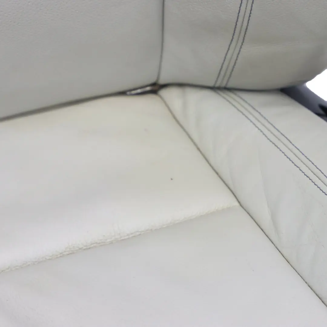 Front Seat M Sport Left N/S Leather Boston Perl Grey Contrast Blue to BMW E88 with Part number 7323009 BMW E88 Front Seat M Sport Left N/S Leather Boston Perl Grey Contrast Blue - SKU 7323009 - Part number 7323009