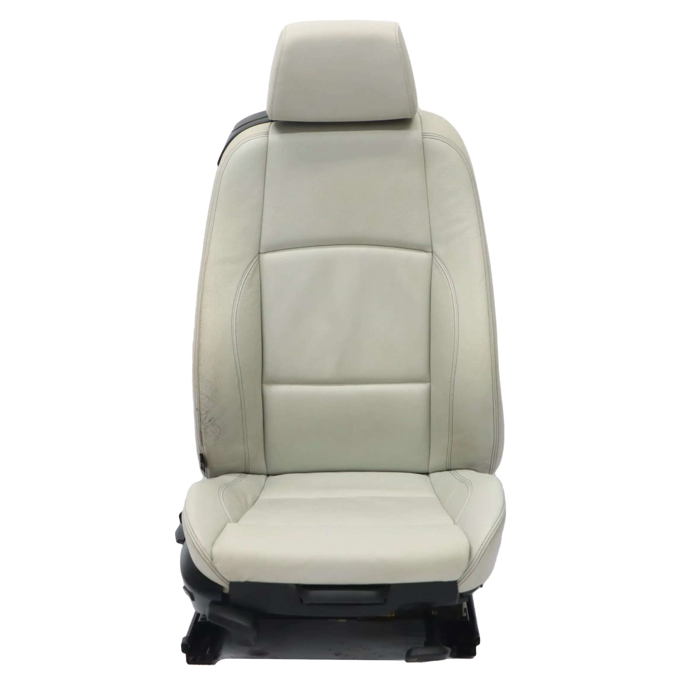BMW E88 Asiento Delantero M Sport Derecho Cuero Boston Perl Gris Contraste Azul