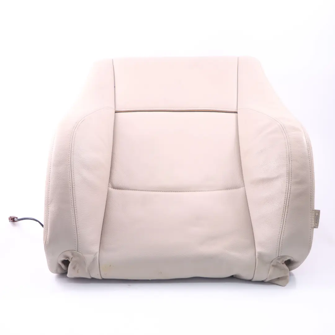 Backrest Front Left N/S Heated Back Cover Oyster Leather Nevada to BMW E84 Seat with Part number 7324171 BMW E84 Seat Backrest Front Left N/S Heated Back Cover Oyster Leather Nevada - SKU 7324171 - Part number 7324171