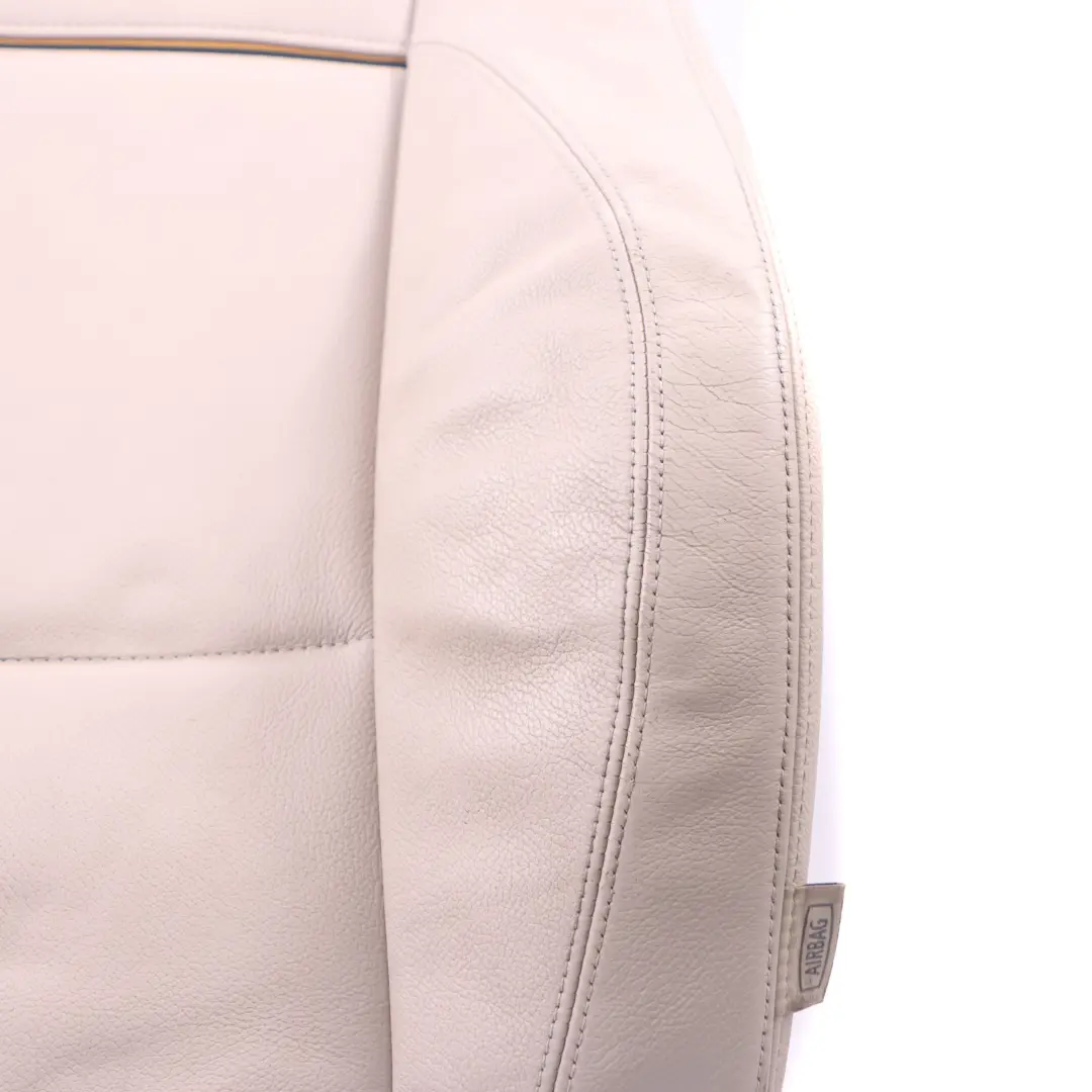 Respaldo Delantero Izquierdo Calefactable Funda Cuero Nevada Oyster para BMW E84 con número de pieza 7324171 BMW E84 Respaldo Delantero Izquierdo Calefactable Funda Cuero Nevada Oyster - SKU 7324171 - Número de pieza 7324171