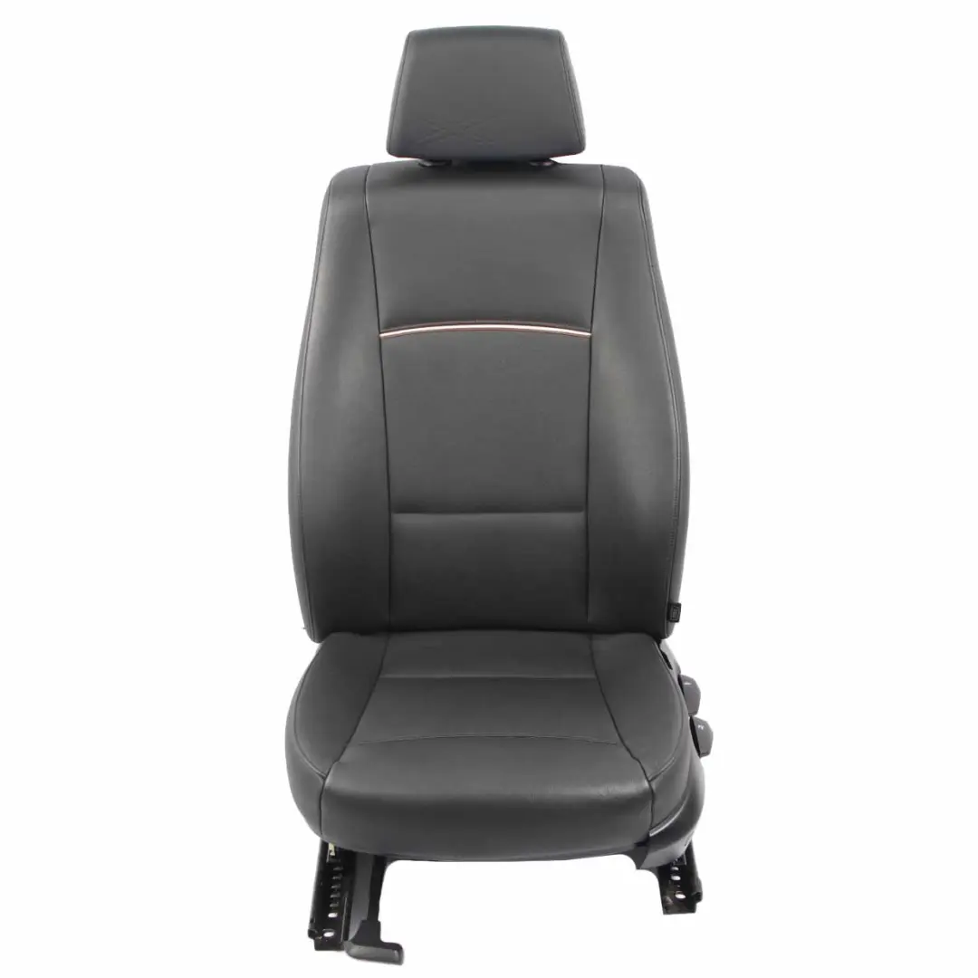 BMW X1 E84 Asiento Delantero Izquierdo Cuero Nevada Negro Ribete Gris Marron - SKU 7324173-1 - Número de pieza 7324173