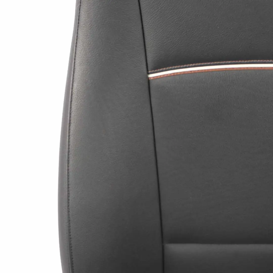 BMW X1 E84 Asiento Delantero Izquierdo Cuero Nevada Negro Ribete Gris Marron - SKU 7324173-1 - Número de pieza 7324173