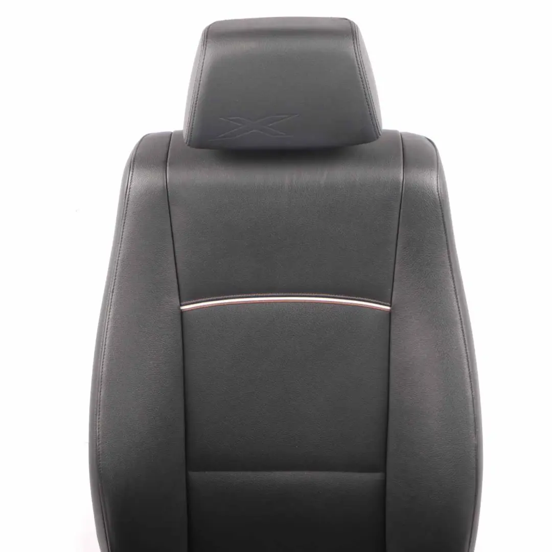 BMW X1 E84 Vordersitz Rechts Leder Nevada Schwarz Piping Grau Braun - SKU 7324174-1 - Teilenummer 7324174