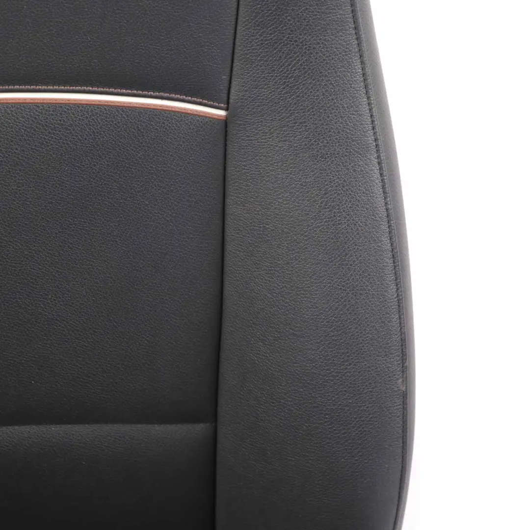 Asiento Delantero Derecho Cuero Nevada Negro Ribete Gris Marron para BMW X1 E84 con número de pieza 7324174 BMW X1 E84 Asiento Delantero Derecho Cuero Nevada Negro Ribete Gris Marron - SKU 7324174-1 - Número de pieza 7324174