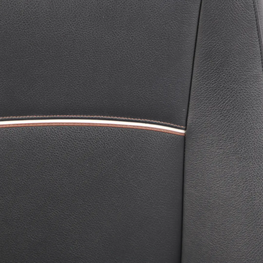 Front Seat Right O/S Leather Nevada Black Piping Gray Brown to BMW X1 E84 with Part number 7324174 BMW X1 E84 Front Seat Right O/S Leather Nevada Black Piping Gray Brown - SKU 7324174-1 - Part number 7324174