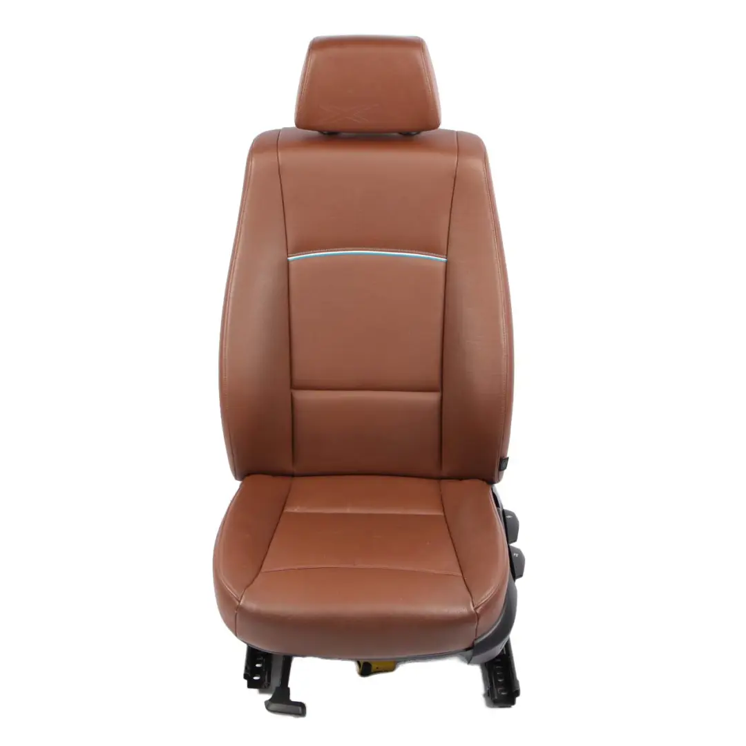 Front Left N/S Seat Leather Nevada Terra Welt Grey-Petrol to BMW X1 Series E84 with Part number 7324175 BMW X1 Series E84 Front Left N/S Seat Leather Nevada Terra Welt Grey-Petrol - SKU 7324175 - Part number 7324175