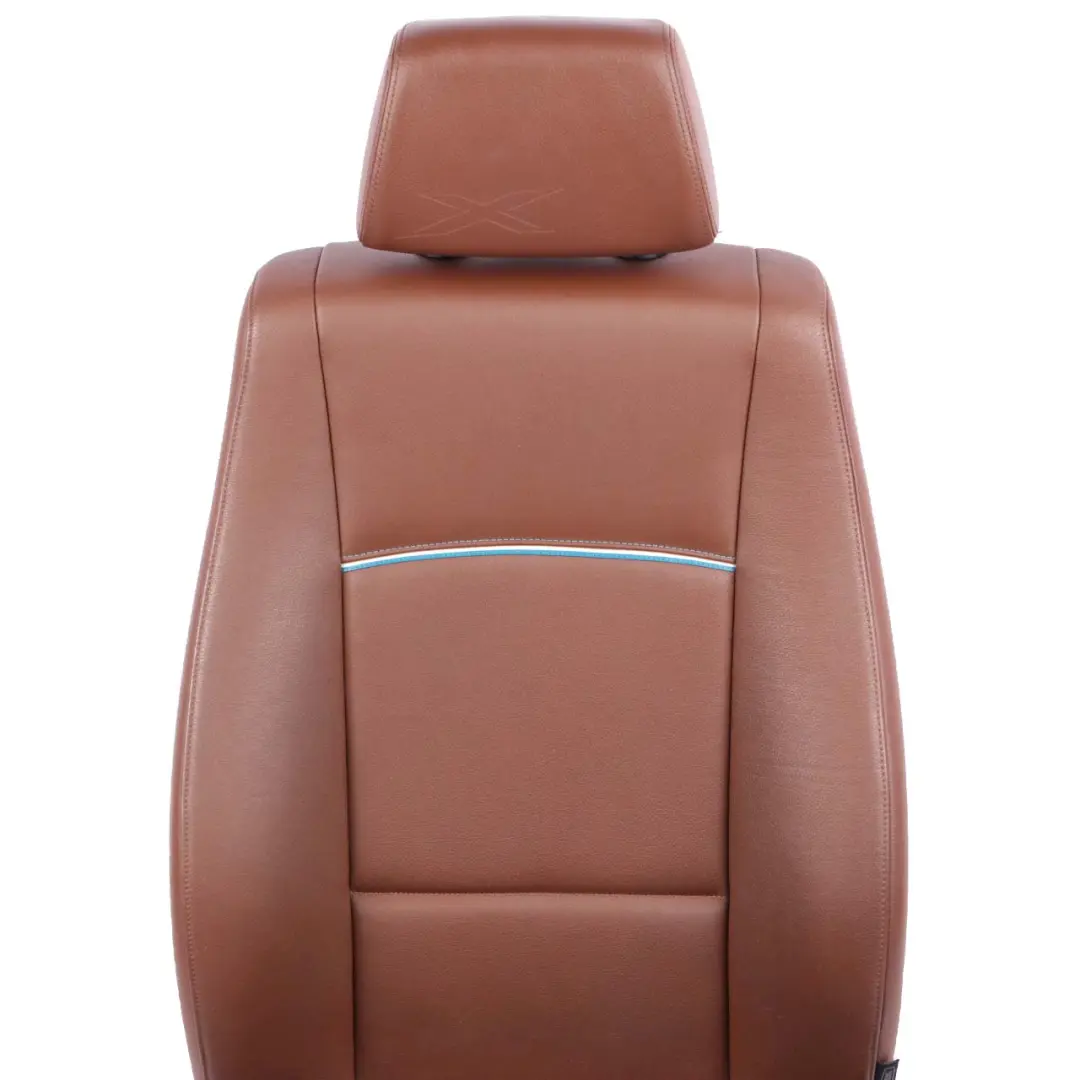 Front Left N/S Seat Leather Nevada Terra Welt Grey-Petrol to BMW X1 Series E84 with Part number 7324175 BMW X1 Series E84 Front Left N/S Seat Leather Nevada Terra Welt Grey-Petrol - SKU 7324175 - Part number 7324175