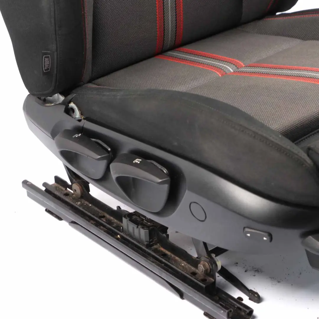 BMW X1 E84 Delantero Derecho M Sport Asiento Tela Antracita Rojo - SKU 7324180-1 - Número de pieza 7324180