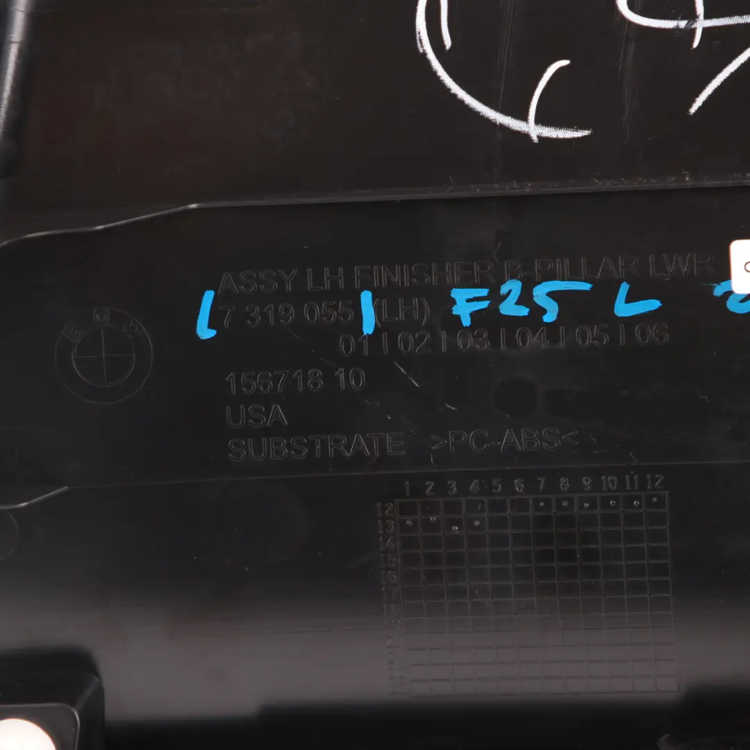 B-Säule BMW X3 F25 Abdeckung Säule Unten Verkleidung Links N/S Antrazit 7319055 für mit Teilenummer 7324367 B-Säule BMW X3 F25 Abdeckung Säule Unten Verkleidung Links N/S Antrazit 7319055 - SKU 7324367 - Teilenummer 7324367