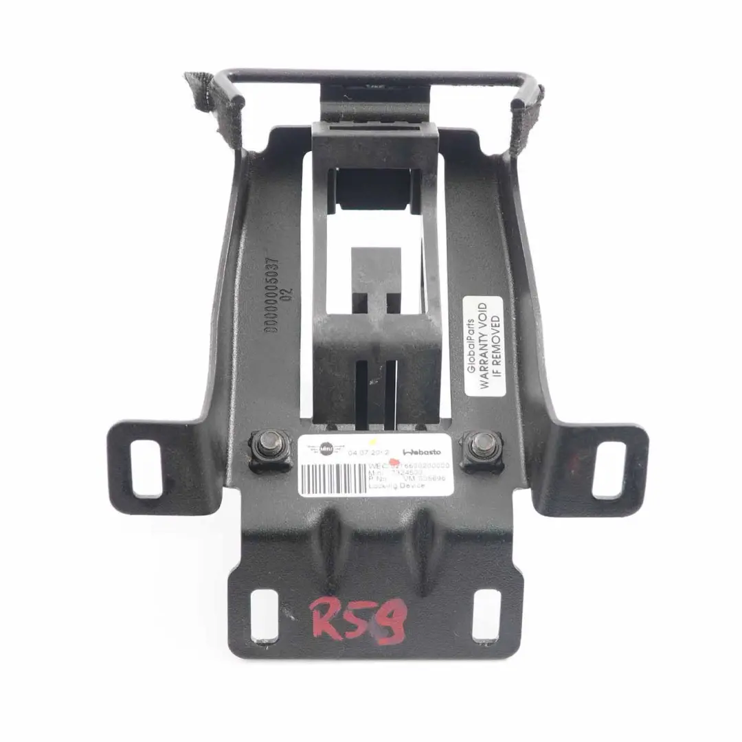 Verriegelungshaken Faltverdeck Dachpaneel für Mini Cooper R59 Roadster mit Teilenummer 7324500 Mini Cooper R59 Roadster Verriegelungshaken Faltverdeck Dachpaneel - SKU 7324500 - Teilenummer 7324500