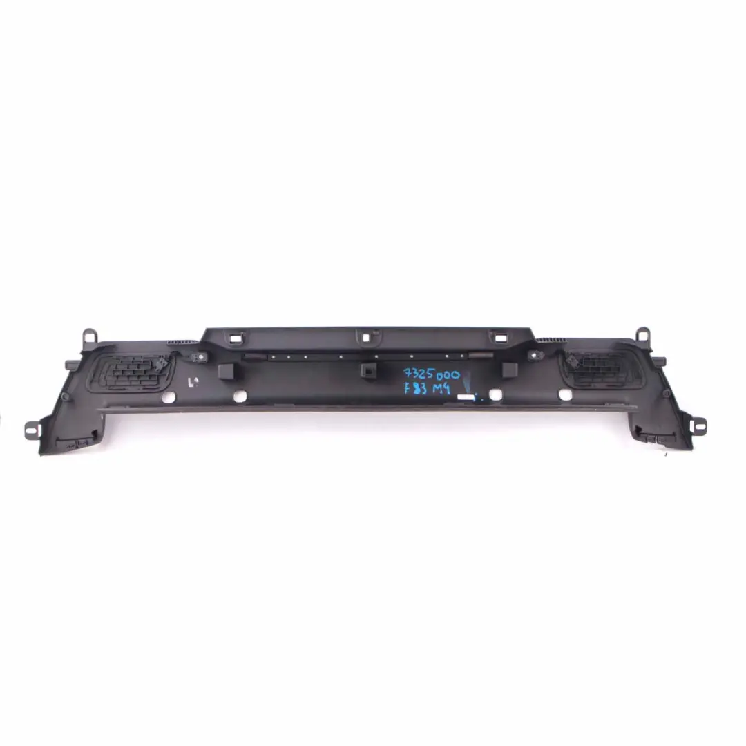 BMW F33 F83 M4 Cabrio Panel maletero Trunk Partition Trim Cover Bulkhead Negro - SKU 7325000 - Número de pieza 7325000