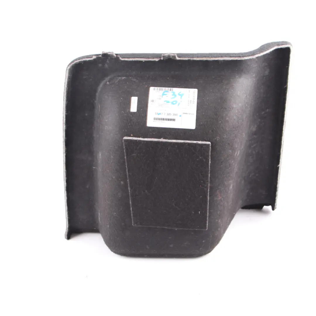 Embellecedor BMW F34 GT Maletero Derecha Revestimiento Lateral Negro para con número de pieza 7325350 Embellecedor BMW F34 GT Maletero Derecha Revestimiento Lateral Negro - SKU 7325350 - Número de pieza 7325350