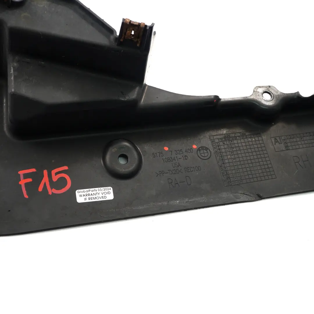 Rechts vorne Lenkgetriebeabdeckung unten für BMW X5 F15 xDrive mit Teilenummer 7325400 BMW X5 F15 xDrive Rechts vorne Lenkgetriebeabdeckung unten - SKU 7325400 - Teilenummer 7325400