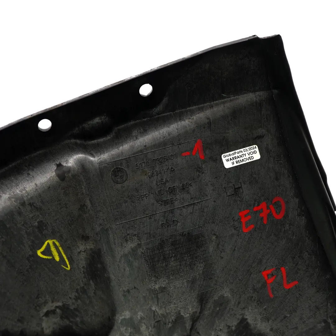 BMW X5 E70 Paso Rueda Delantero Izquierdo Tapa Carcasa Pieza Adicional 7161745 - SKU 7325401-1 - Número de pieza 7325401