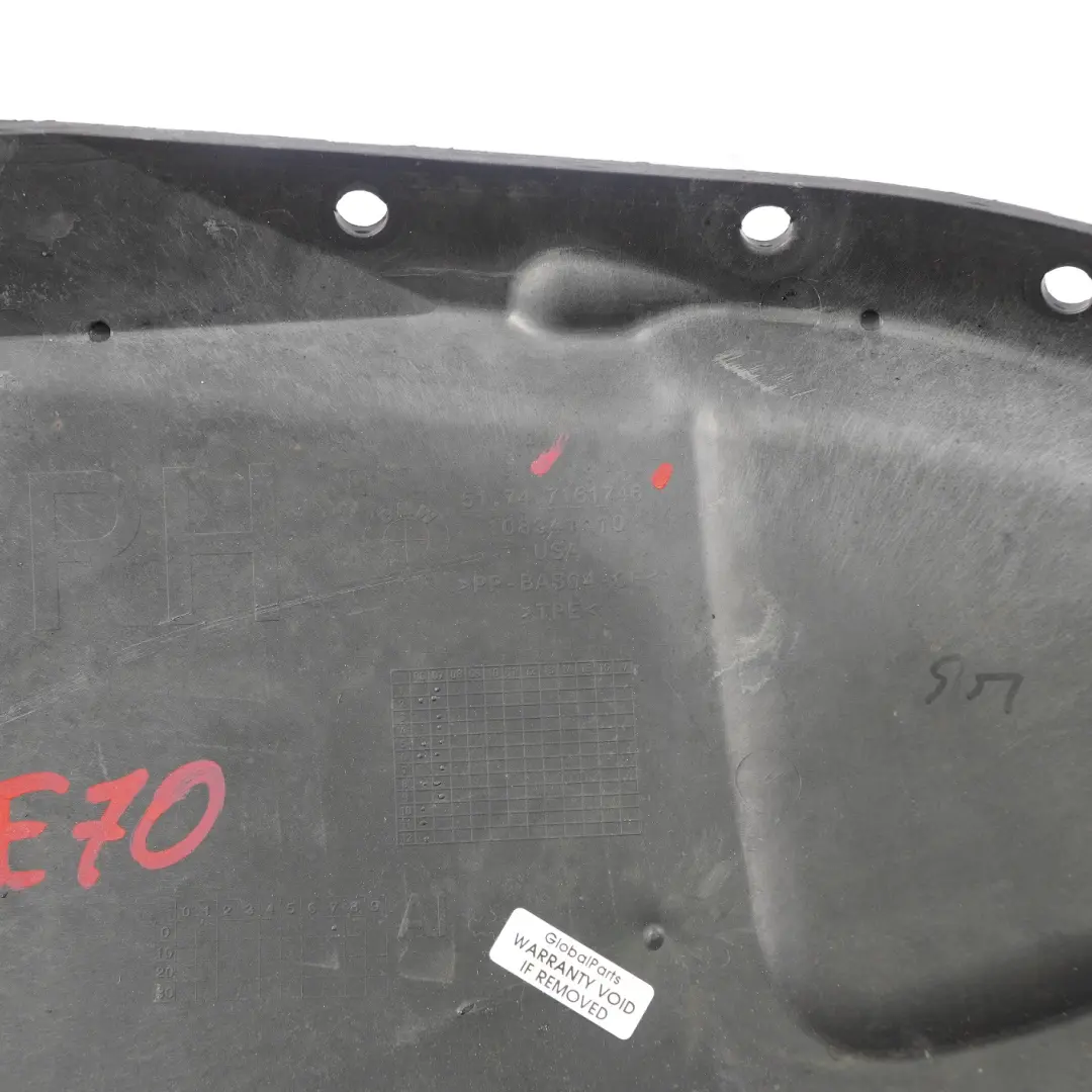 Portaruota anteriore destro Copertura alloggiamento Parte aggiuntiva per BMW X5 E70 con numero di parte 7325402 BMW X5 E70 Portaruota anteriore destro Copertura alloggiamento Parte aggiuntiva - SKU 7325402 - Numero di parte 7325402