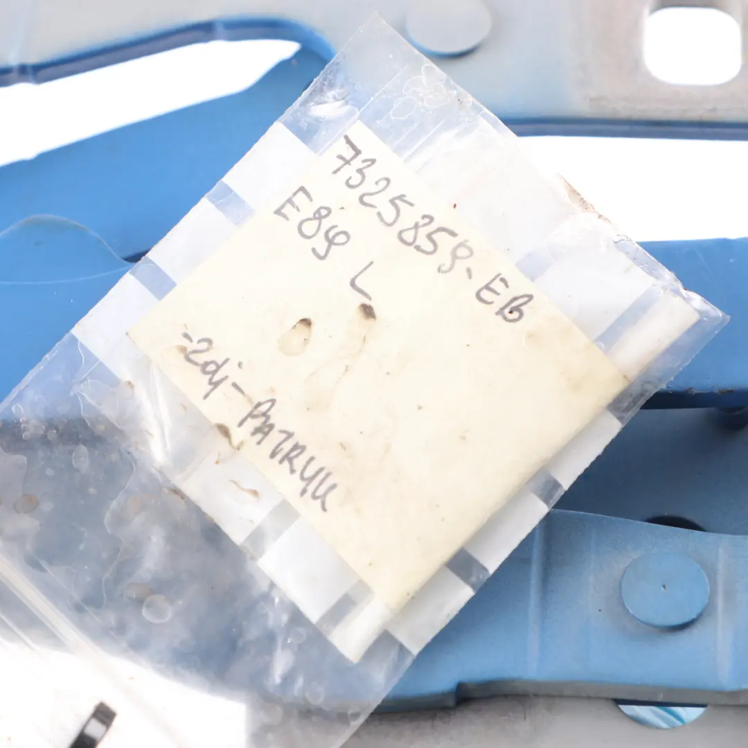 BMW Z4 E89 Hood Bonnet Hinge Left Engine N/S Estoril Blue B45 7285817 - SKU 7325859-EB - Part number 7325859