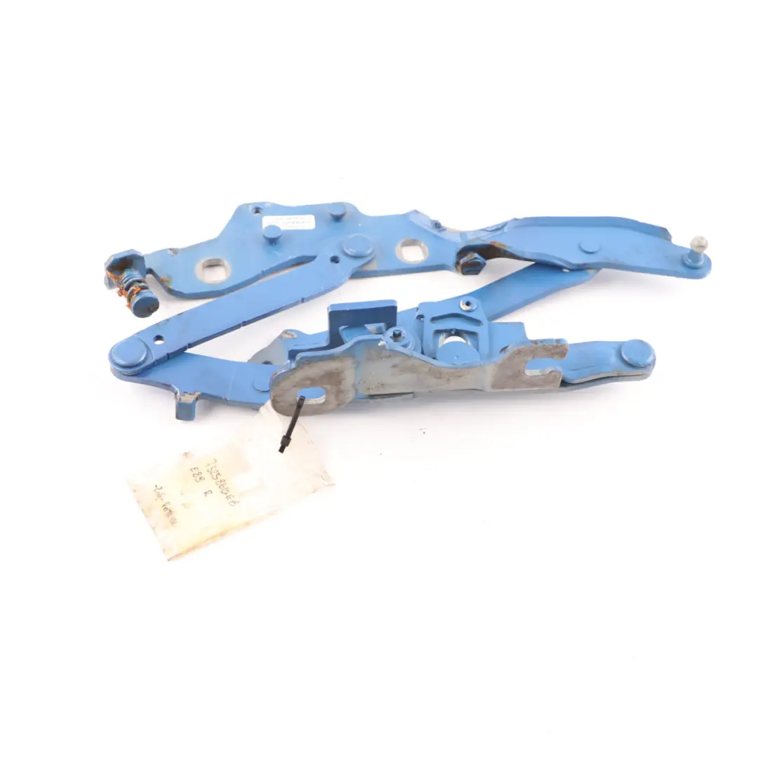 BMW Z4 E89 Hood Bonnet Hinge Right Engine O/S Estoril Blue B45 7285818 - SKU 7325860-EB - Part number 7325860