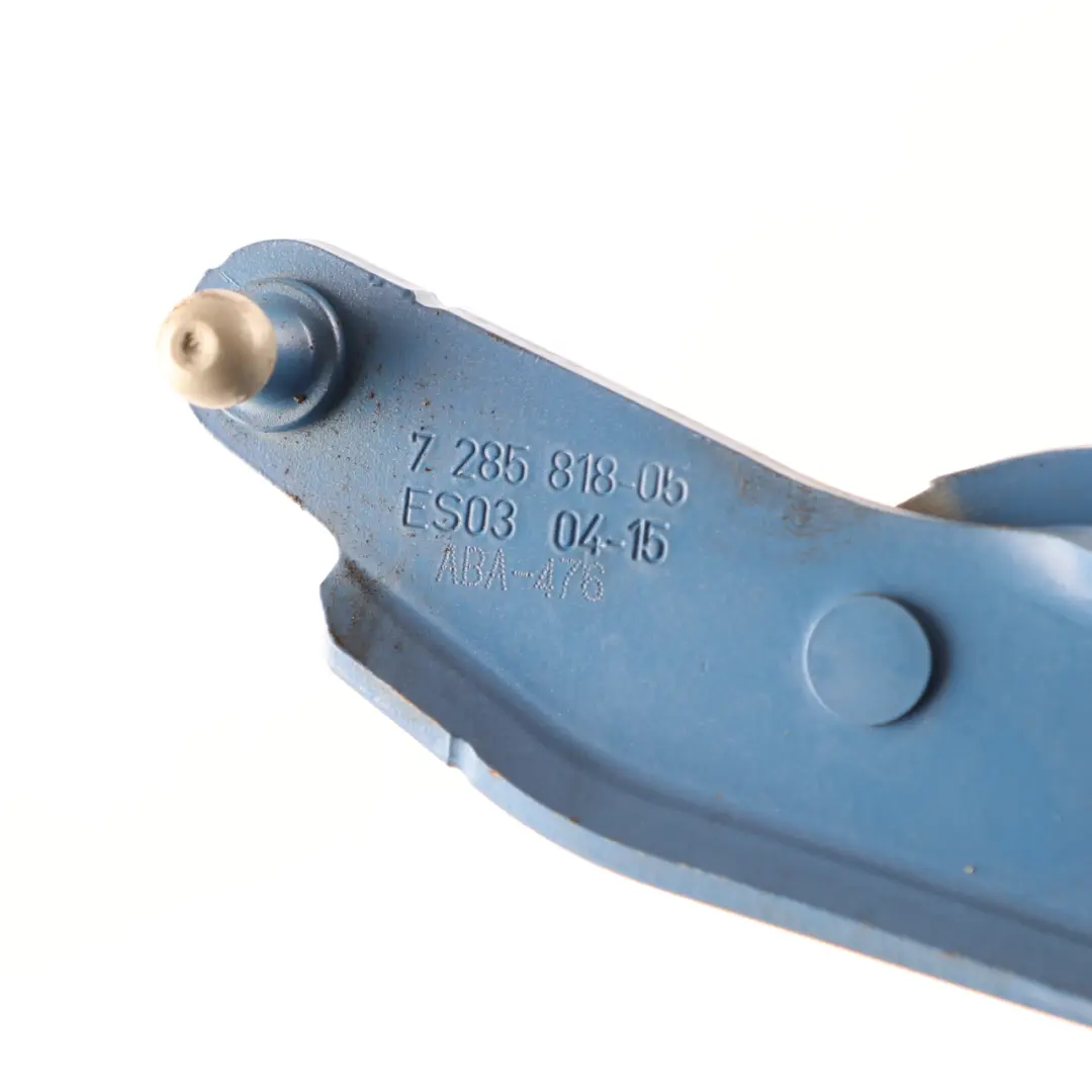 BMW Z4 E89 Hood Bonnet Hinge Right Engine O/S Estoril Blue B45 7285818 - SKU 7325860-EB - Part number 7325860