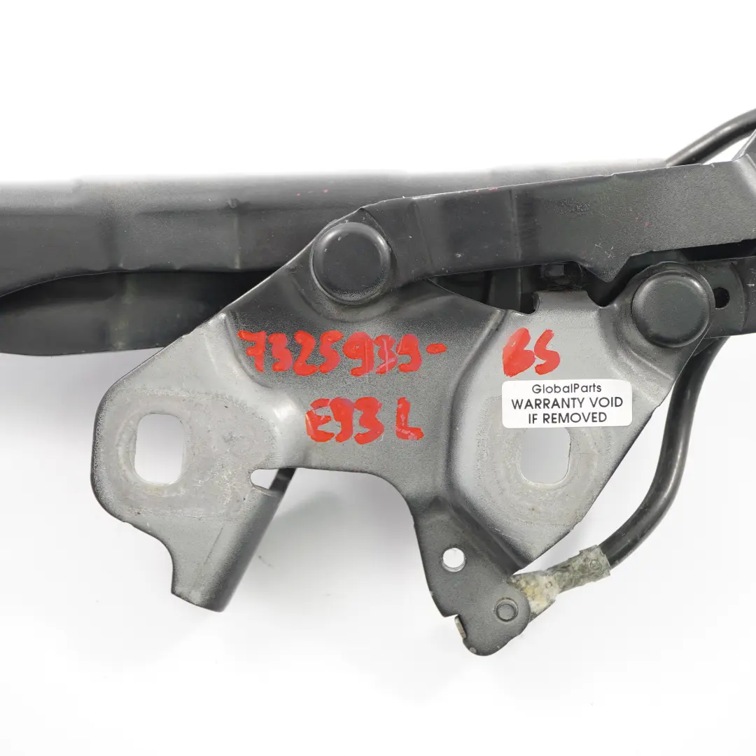 BMW E92 E93 LCI Cerniera cofano motore anteriore sinistro Nero Zaffiro 475 - SKU 7325939-BS - Numero di parte 7325939