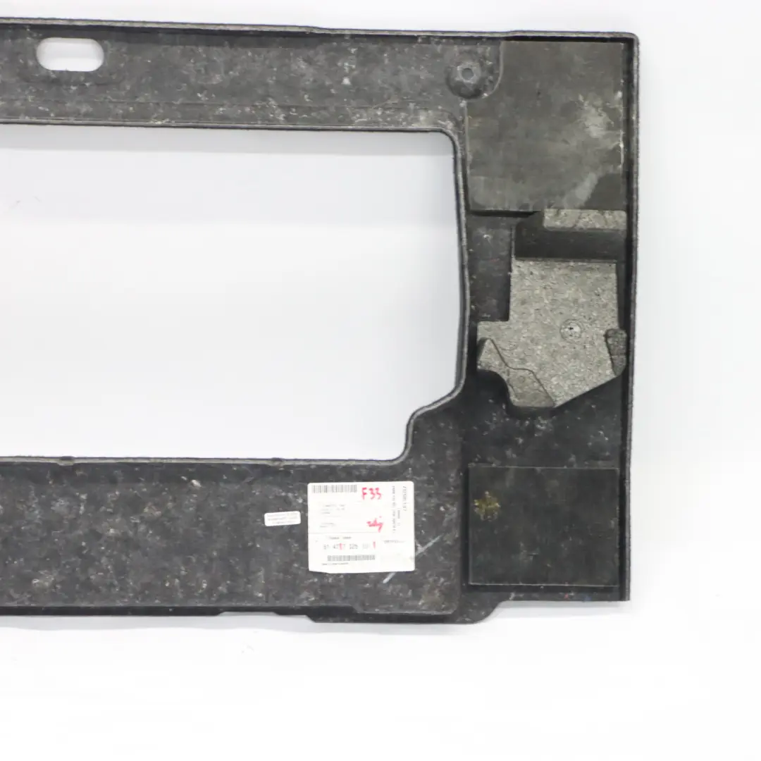 Panel Convertible Tapiceria Interior Maletero Tabique Mampara Negro para BMW F33 con número de pieza 7325991 BMW F33 Panel Convertible Tapiceria Interior Maletero Tabique Mampara Negro - SKU 7325991 - Número de pieza 7325991