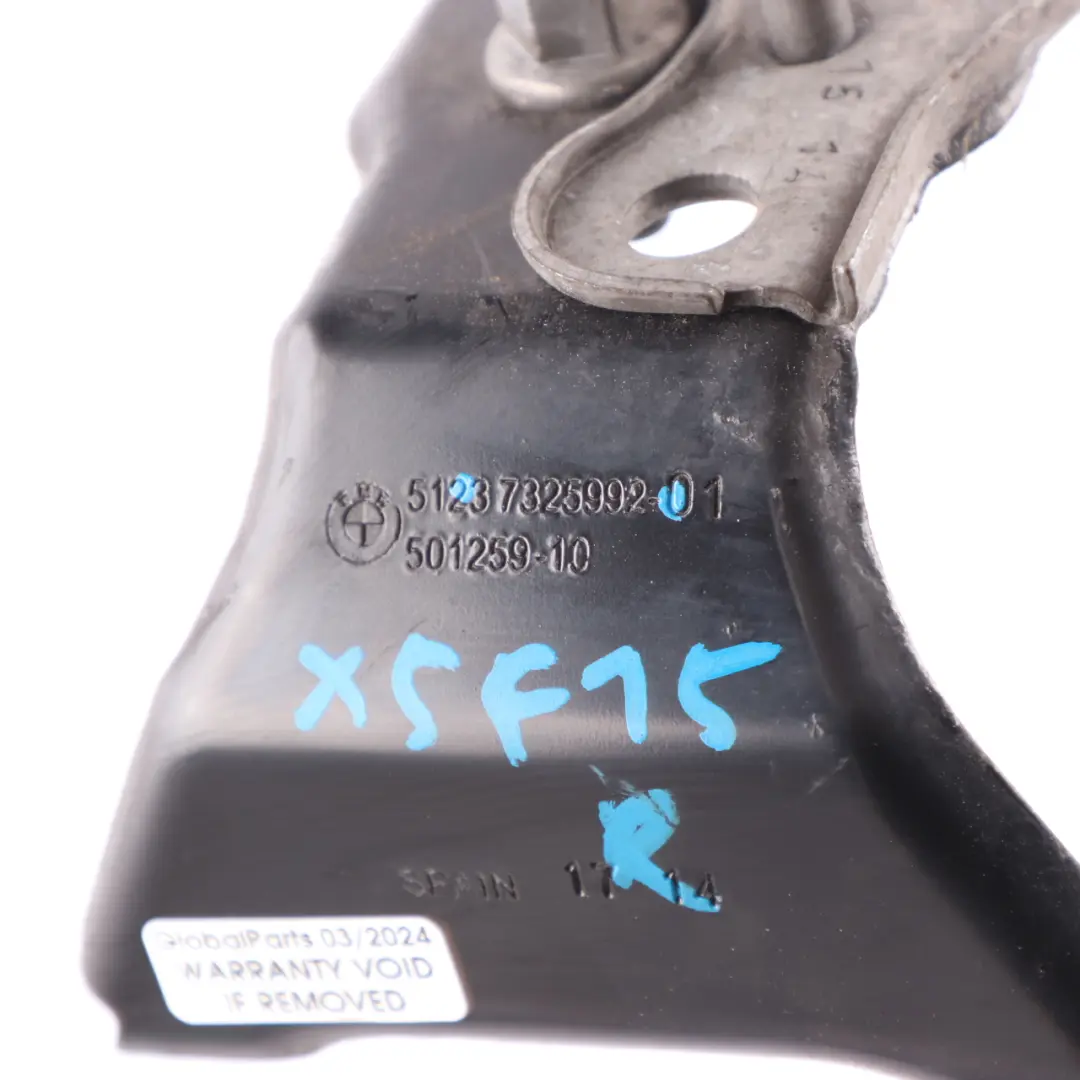 Zamek Rygiel Maski Przód Prawo do BMW X5 F15 o numerze 7325992 BMW X5 F15 Zamek Rygiel Maski Przód Prawo - SKU 7325992 - Numer Części 7325992