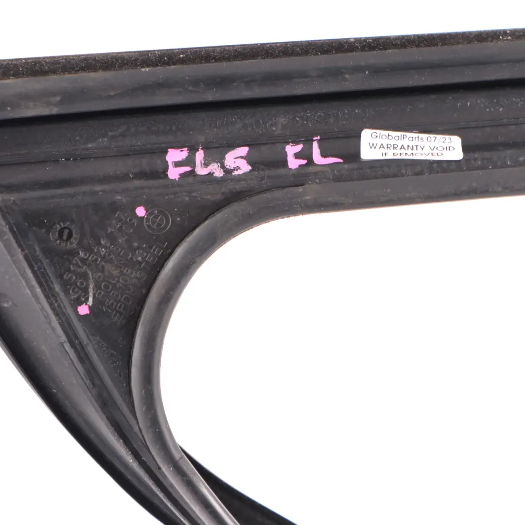Window Sealing Front Door Left Guide Frame Gasket Seal to BMW F45 with Part number 7326147 BMW F45 Window Sealing Front Door Left Guide Frame Gasket Seal - SKU 7326147 - Part number 7326147