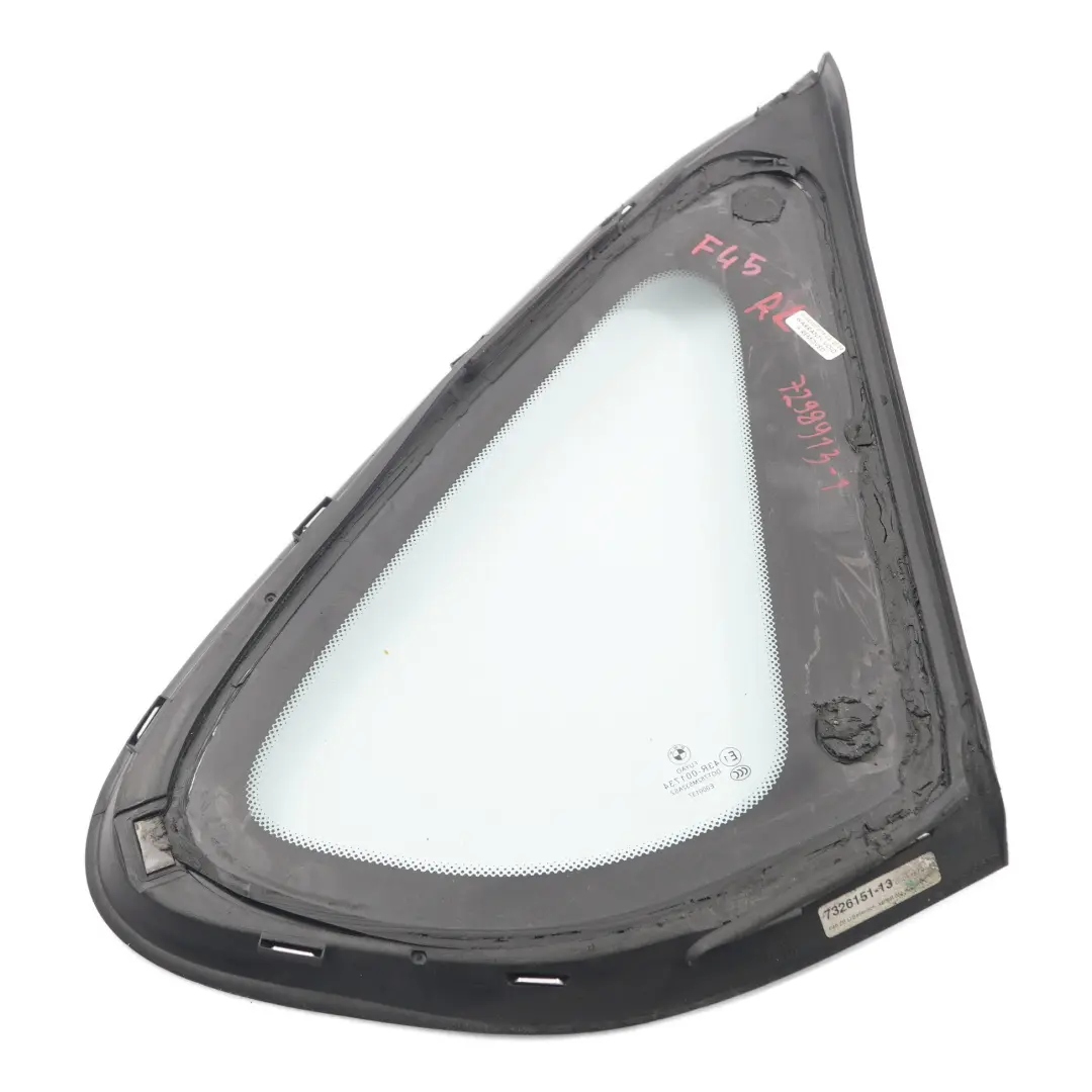 Ventana Cristal Lado Fijo Puerta Trasera Izquierda AS2 Cromo para BMW F45 con número de pieza 7326151 BMW F45 Ventana Cristal Lado Fijo Puerta Trasera Izquierda AS2 Cromo - SKU 7326151 - Número de pieza 7326151