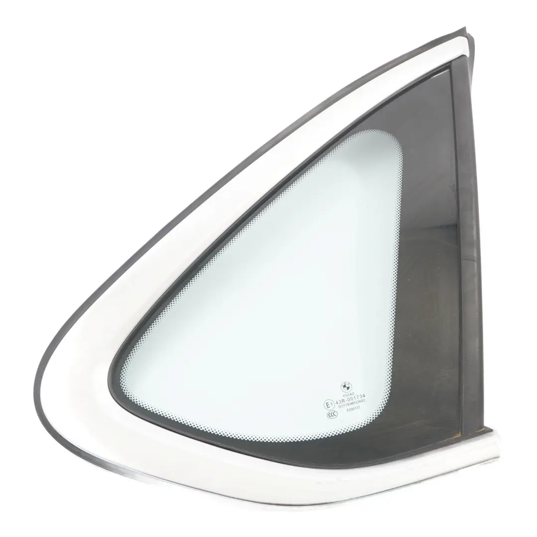 Ventana Cuarto Vidrio Lado Fijo Puerta Trasera Derecha AS2 Cromo para BMW F45 con número de pieza 7326152 BMW F45 Ventana Cuarto Vidrio Lado Fijo Puerta Trasera Derecha AS2 Cromo - SKU 7326152 - Número de pieza 7326152