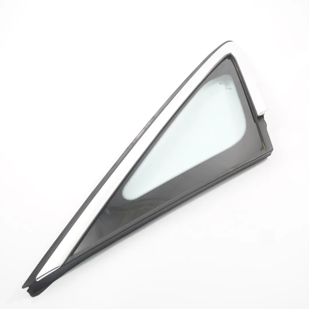 Quarter Window Front Right O/S Triangle Glass AS2 Glazing Chrome to BMW F45 with Part number 7326156 BMW F45 Quarter Window Front Right O/S Triangle Glass AS2 Glazing Chrome - SKU 7326156 - Part number 7326156