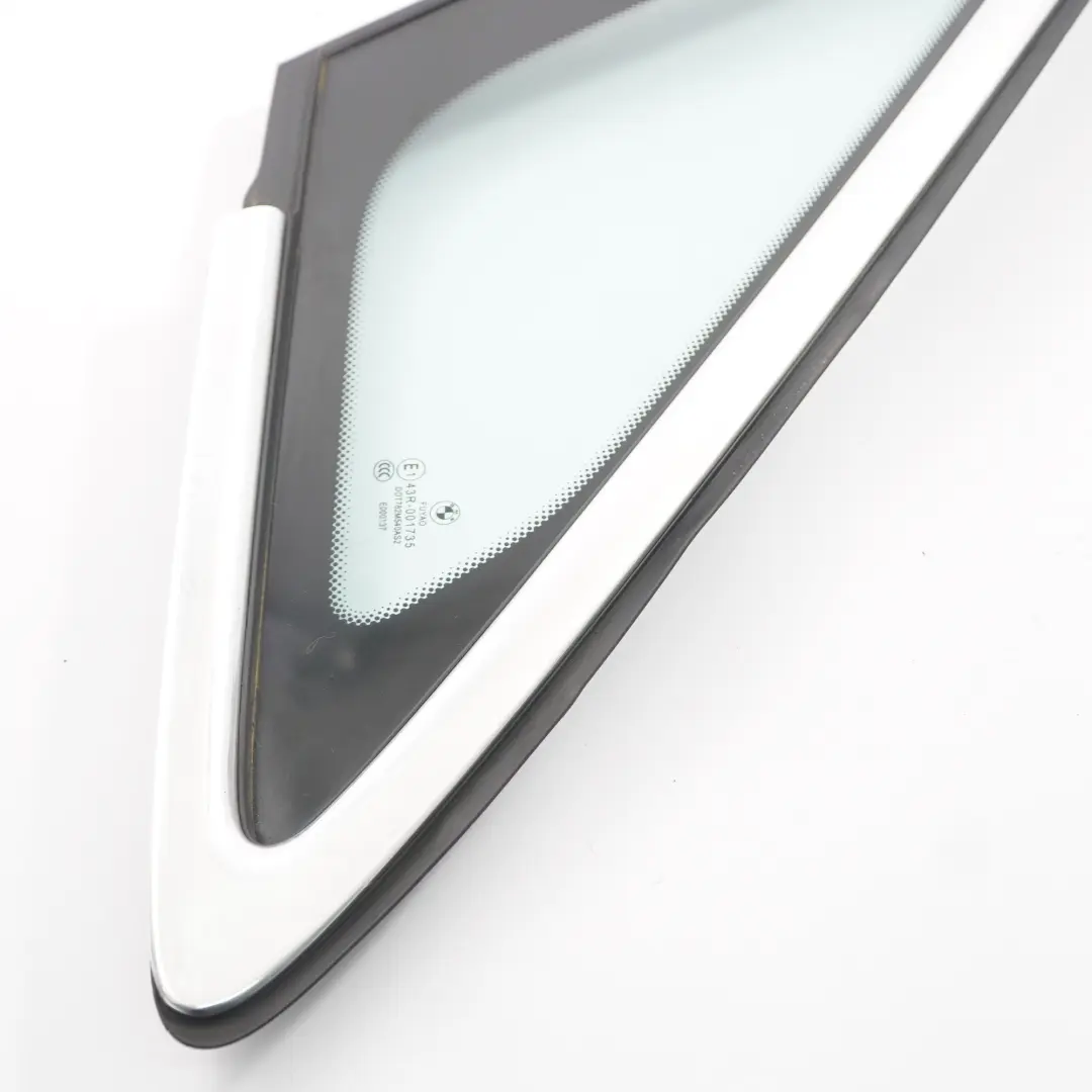 Quarter Window Front Right O/S Triangle Glass AS2 Glazing Chrome to BMW F45 with Part number 7326156 BMW F45 Quarter Window Front Right O/S Triangle Glass AS2 Glazing Chrome - SKU 7326156 - Part number 7326156