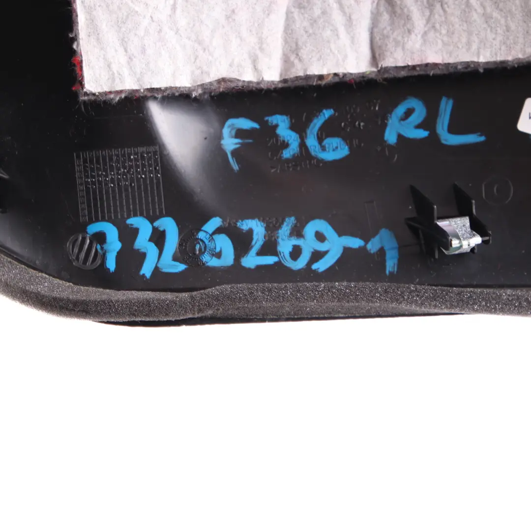 Belt Cover Rear Left N/S Trim Panel Guide Black 7315109 to BMW F36 Gran Coupe Seat with Part number 7326269 BMW F36 Gran Coupe Seat Belt Cover Rear Left N/S Trim Panel Guide Black 7315109 - SKU 7326269-1 - Part number 7326269
